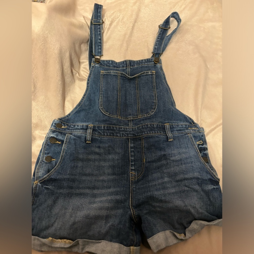 Old Navy Jean Short Overalls Size Small